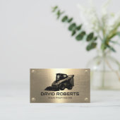 Carte De Visite Skid Steer Conducteur d'équipement de construction (Debout devant)