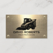 Carte De Visite Skid Steer Conducteur d'équipement de construction (Devant)