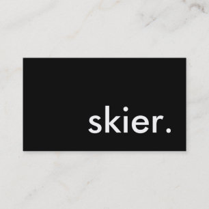 Carte De Visite skier.