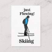 Carte De Visite Skiing Just Flowing Ski Instructor (Devant)