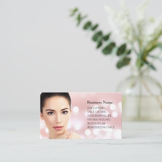 Carte de visite Skincare & Beauty Salon (Debout devant)