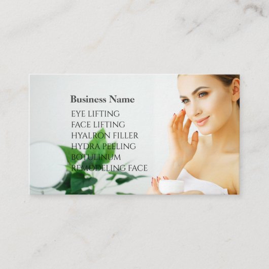 Carte de visite Skincare & Beauty Salon (Devant)