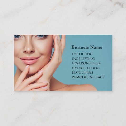 Carte de visite Skincare & Beauty Salon (Devant)