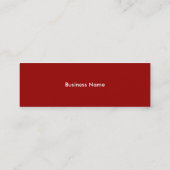 Carte de visite Skinny (Dos)