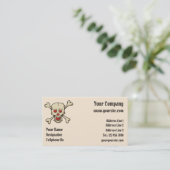Carte De Visite Skull with Hearts (Debout devant)