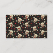Carte De Visite Skull with Hearts (Dos)