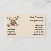 Carte De Visite Skull with Hearts (Devant)