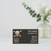 Carte De Visite Skull with Hearts (Debout devant)