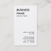 Carte De Visite skullz de sucre : 2 (Dos)