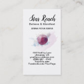 Carte De Visite *~* Sky Abstrait Cosmo Stars Aquarelle Univers (Dos)