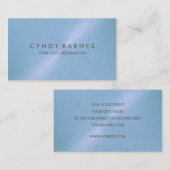 Carte de visite Sky Blue Sheen (Devant / Derrière)