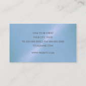 Carte de visite Sky Blue Sheen (Dos)