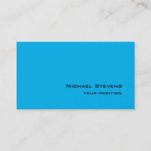 Carte De Visite Sky Blue Unique tendance minimaliste professionnel