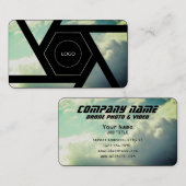 Carte De Visite Sky objectif abstrait professionnel (Devant / Derrière)