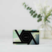 Carte De Visite Sky objectif abstrait professionnel (Debout devant)