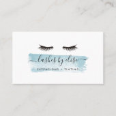 Carte De Visite Sky Watercolor Lash Services (Devant)