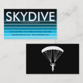 Carte De Visite SKYDIVE aqua swatch (Devant / Derrière)