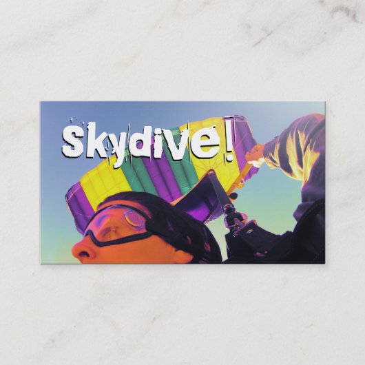 Carte De Visite skydive ! (photo parfaite) (Devant)