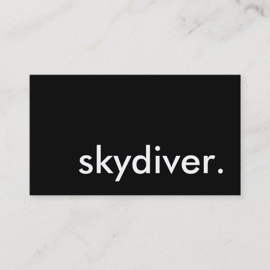 Carte De Visite skydiver (Devant)