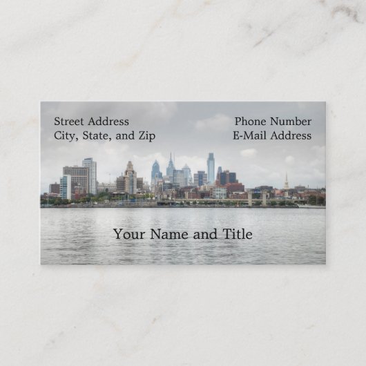 Carte De Visite Skyline Philly 2 (Devant)