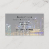 Carte De Visite Skyline Singapour pittoresque (Dos)