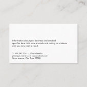 Carte De Visite Skyline Ville Immobilier | Image de l'agent (Dos)