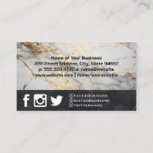 Carte De Visite Skyline Ville Immobilier | Marbre (Dos)