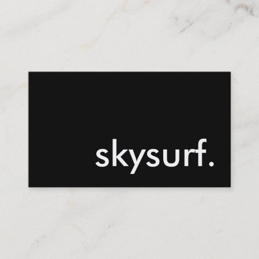 Carte De Visite skysurf. (Devant)