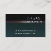 Carte De Visite Sleak + acier propre/brossé. (Dos)