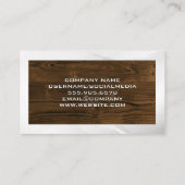 Carte De Visite Sleek Home Logo | Wooden Boards (Dos)