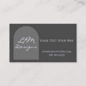 Carte De Visite Sleek Minimalist (Devant)