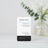 Carte De Visite Sleek Professional Business Card (Debout devant)