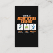 Carte De Visite Sleep Eat Project Funeste Architecture Vie étudian (Devant)