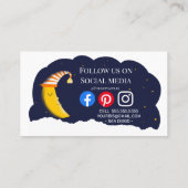 Carte De Visite sleep night nanny moon (Dos)