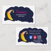 Carte De Visite sleep night nanny moon (Devant / Derrière)