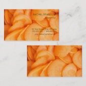Carte De Visite Sliced carrot (Devant / Derrière)