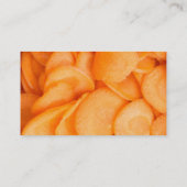 Carte De Visite Sliced carrot (Dos)