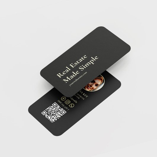 CARTE DE VISITE SLOGAN DE L'AGENT IMMOBILIER DU RÉALISATEUR MODERN