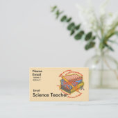 Carte De Visite Slogan de professeur de sciences (Debout devant)