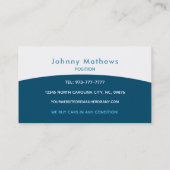 Carte De Visite Slogans de décharge (Dos)