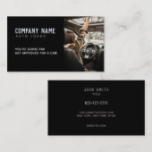 Carte De Visite Slogans de prêts automobiles (Devant / Derrière)