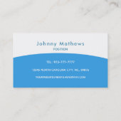 Carte De Visite Slogans de station de lavage (Dos)