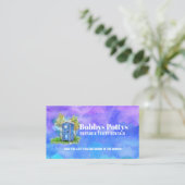 Carte De Visite Slogans de toilettes portables (Debout devant)