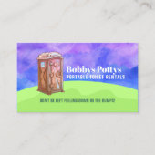 Carte De Visite Slogans de toilettes portables (Devant)