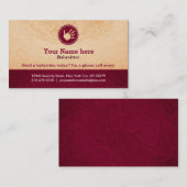 Carte De Visite Slogans de travailleur social (Devant / Derrière)