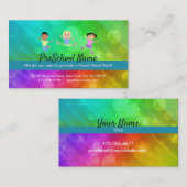 Carte De Visite Slogans préscolaires (Devant / Derrière)