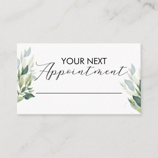 Carte De Visite Small Business Appointment Card Customizable  (Devant)