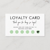 Carte De Visite Small Business QR Code Loyalty Reward Discount (Devant)