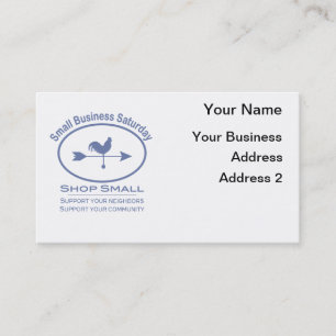 Carte De Visite Small Business Saturday Weather vane