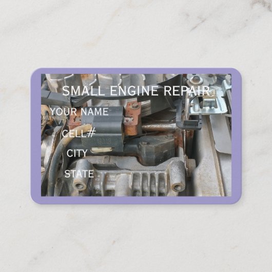 Carte De Visite Small Engine Repair Business Card (Devant)